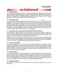 W25Q32DWSSIG TR Datasheet Page 8