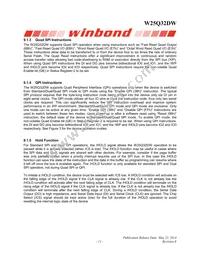 W25Q32DWSSIG TR Datasheet Page 11