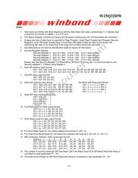 W25Q32DWSSIG TR Datasheet Page 22