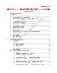 W25Q32FWBYIC TR Datasheet Page 2