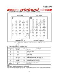 W25Q32FWBYIC TR Datasheet Page 8