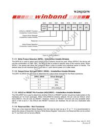 W25Q32FWBYIC TR Datasheet Page 19