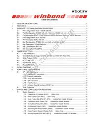 W25Q32FWZEIG TR Datasheet Page 2