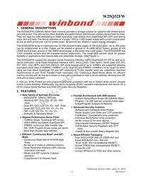 W25Q32FWZEIG TR Datasheet Page 5