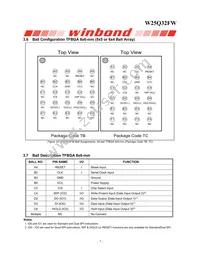 W25Q32FWZEIG TR Datasheet Page 8