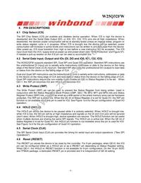 W25Q32FWZEIG TR Datasheet Page 10