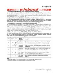 W25Q32FWZEIG TR Datasheet Page 17