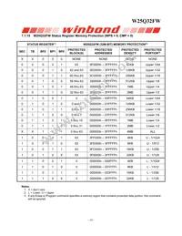 W25Q32FWZEIG TR Datasheet Page 20