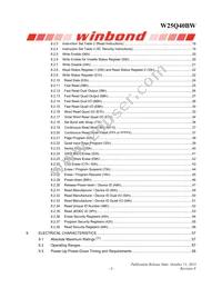 W25Q40BWUXIE TR Datasheet Page 3