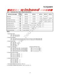 W25Q40BWUXIE TR Datasheet Page 18