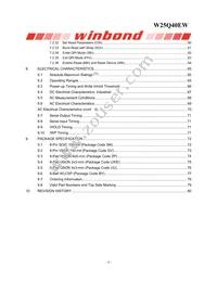 W25Q40EWSSIG Datasheet Page 4