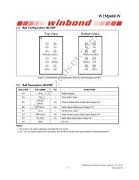 W25Q40EWSSIG Datasheet Page 7