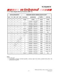 W25Q40EWSSIG Datasheet Page 17