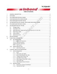 W25Q64BVSSIG Datasheet Page 2