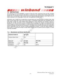 W25Q64CVZEIG Datasheet Page 19