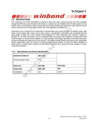 W25Q64CVZPJP Datasheet Page 19