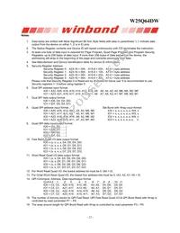 W25Q64DWZPIG Datasheet Page 22