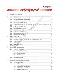 W25Q64FVZPJQ Datasheet Page 2