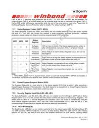 W25Q64FVZPJQ Datasheet Page 17