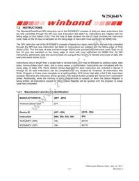 W25Q64FVZPJQ Datasheet Page 21