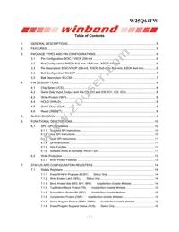 W25Q64FWSFIG TR Datasheet Page 2