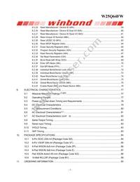 W25Q64FWSFIG TR Datasheet Page 4