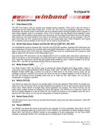 W25Q64FWSFIG TR Datasheet Page 9