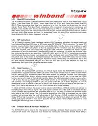 W25Q64FWSFIG TR Datasheet Page 12