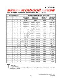 W25Q64FWSFIG TR Datasheet Page 19