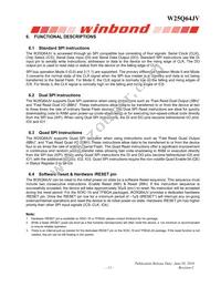 W25Q64JVSTIQ TR Datasheet Page 12