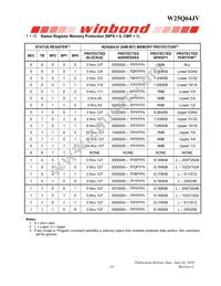 W25Q64JVSTIQ TR Datasheet Page 19