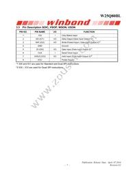 W25Q80BLSVIG Datasheet Page 7
