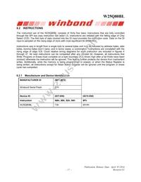 W25Q80BLSVIG Datasheet Page 17