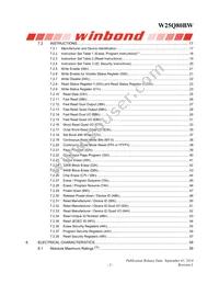 W25Q80BWBYIG TR Datasheet Page 3