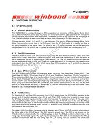 W25Q80BWBYIG TR Datasheet Page 10