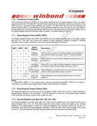 W25Q80BWBYIG TR Datasheet Page 13
