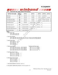 W25Q80BWBYIG TR Datasheet Page 19