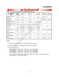 W25Q80BWBYIG TR Datasheet Page 20