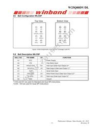 W25Q80DLUXIE Datasheet Page 8
