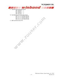 W25Q80DLUXIE Datasheet Page 21