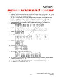 W25Q80EWUXIE TR Datasheet Page 23