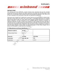 W25X10CLZPIG TR Datasheet Page 13