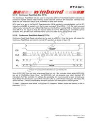 W25X10CLZPIG TR Datasheet Page 23