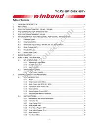 W25X20BVZPIG Datasheet Page 2