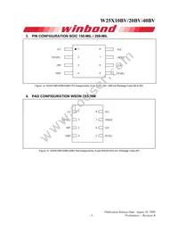 W25X20BVZPIG Datasheet Page 5