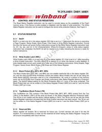 W25X20BVZPIG Datasheet Page 11