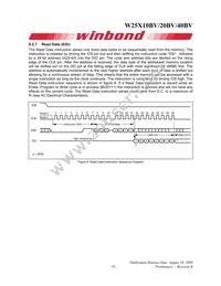 W25X20BVZPIG Datasheet Page 19