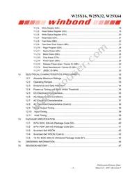 W25X32VZEIG T&R Datasheet Page 3