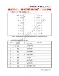 W25X32VZEIG T&R Datasheet Page 7