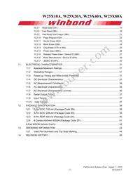 W25X80AVDAIZ Datasheet Page 3